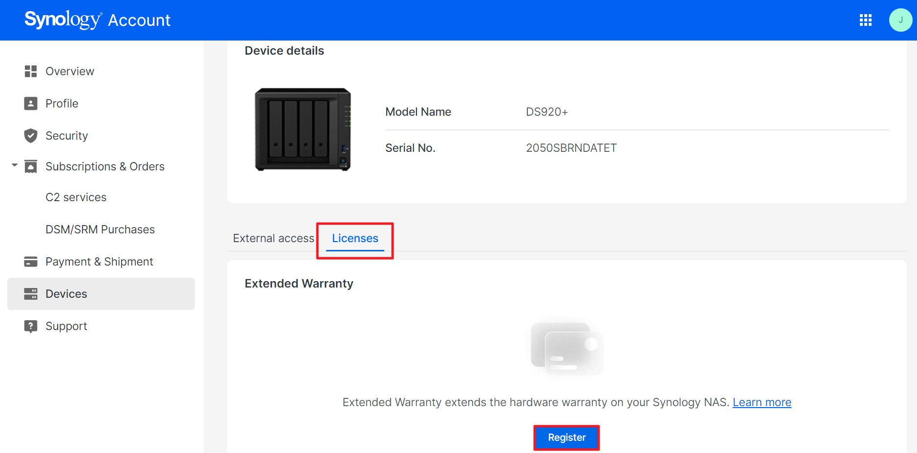 How do I register for EW201 or EW202? - Synology Knowledge Center