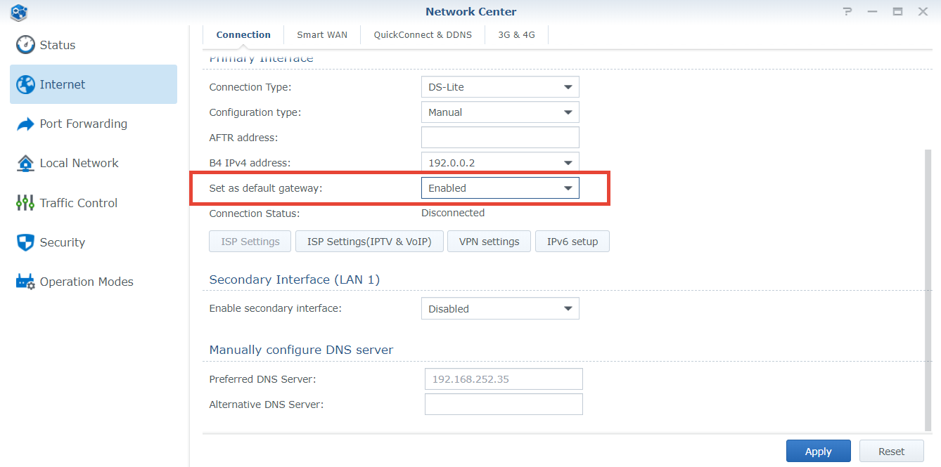 injecteren ouder met de klok mee How do I set up a DS-Lite connection on Synology Router in Japan? - Synology  Knowledge Center