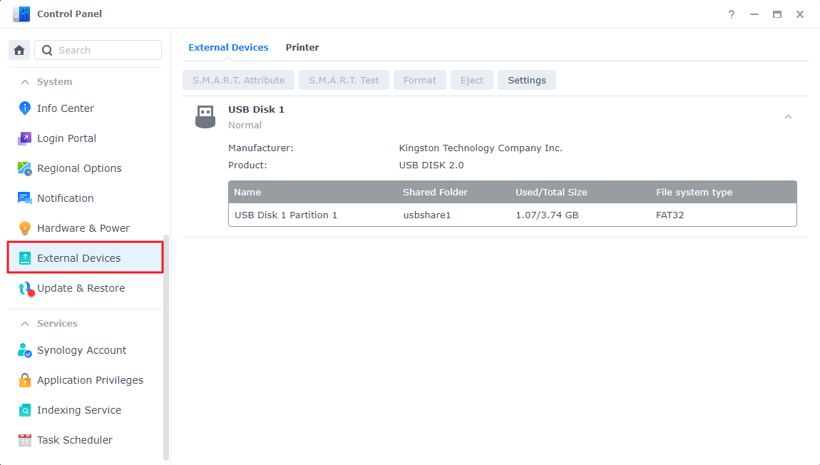 Can use USB storage on Synology NAS in Virtual Machine Manager? - Synology Knowledge Center
