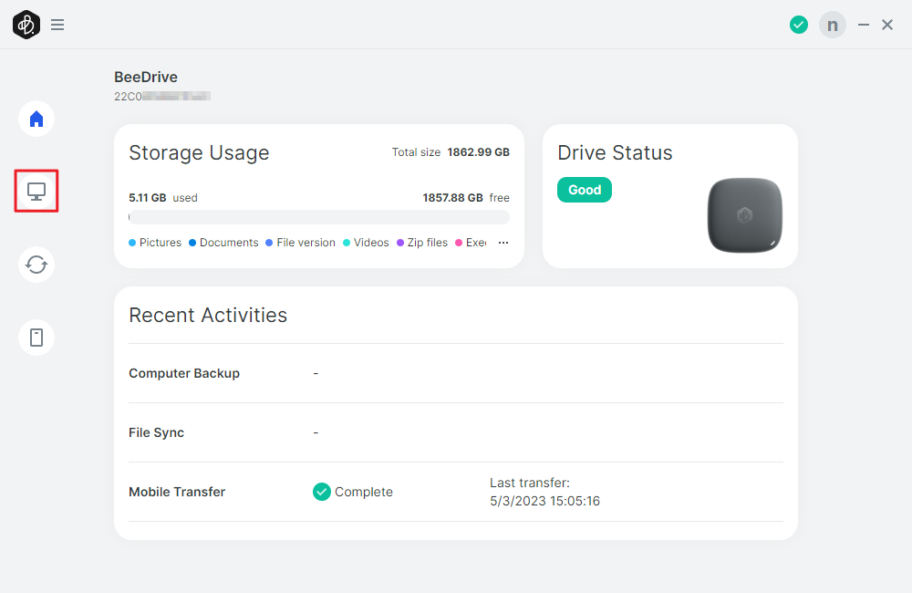 How to back up my computer using BeeDrive? Synology Knowledge Center
