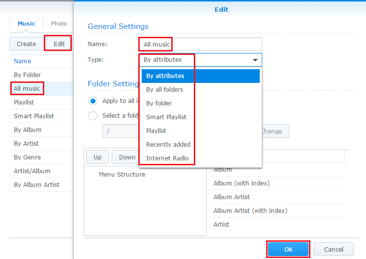 frakobling Descent hvis How to enjoy multimedia contents stored on Synology NAS with DLNA/UPnP-compliant  DMAs? - Synology Knowledge Center