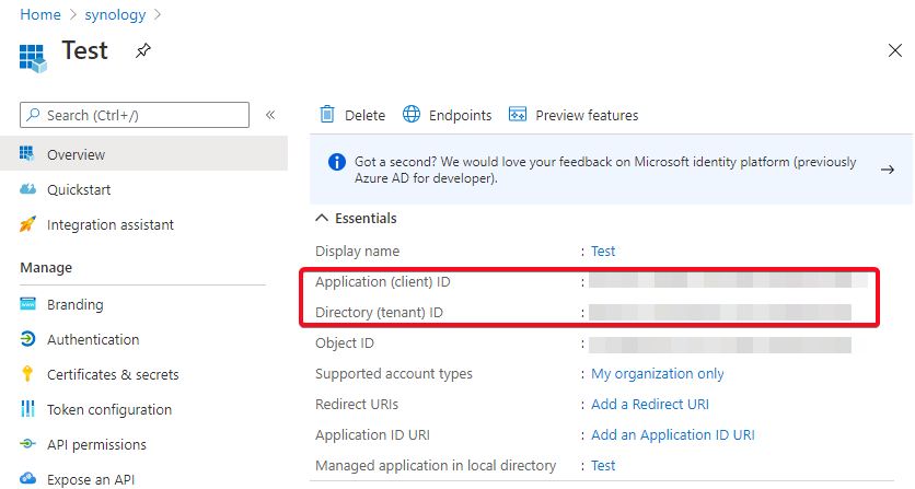 How do I register an Azure AD application for Active Backup for ...