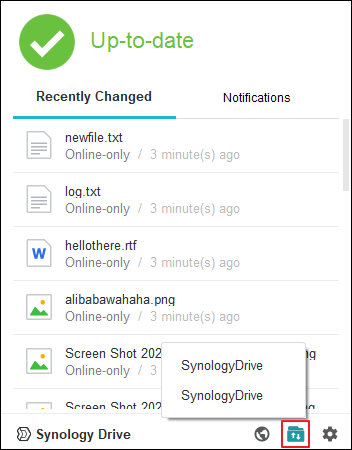 Client synology drive [Compare 2