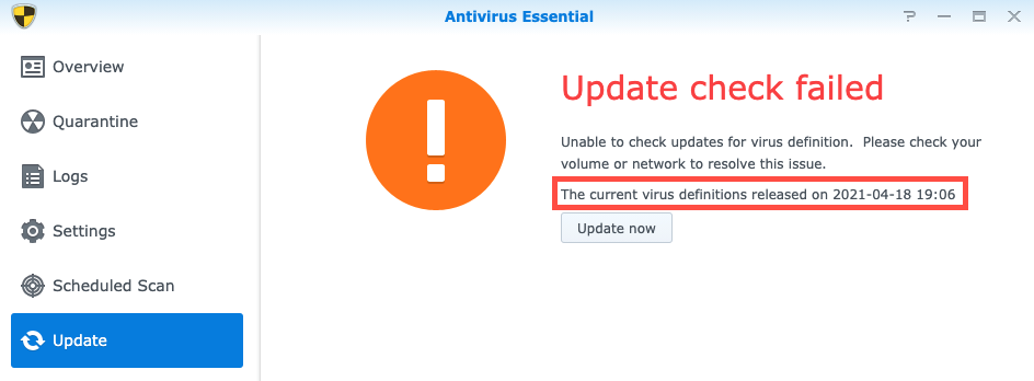インターネット接続なしでウイルス定義を手動で更新する方法 Synology ナレッジセンター