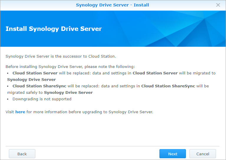 how to update synology cloud station client