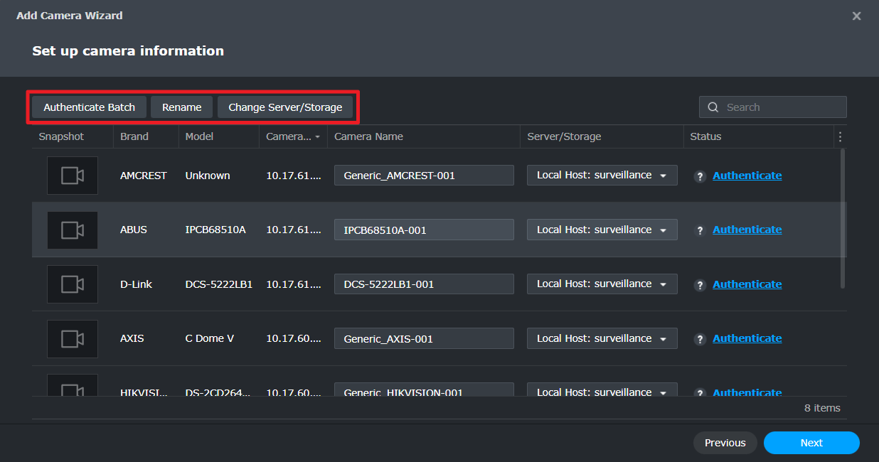 how to setup synology nas for hikvision ip camera