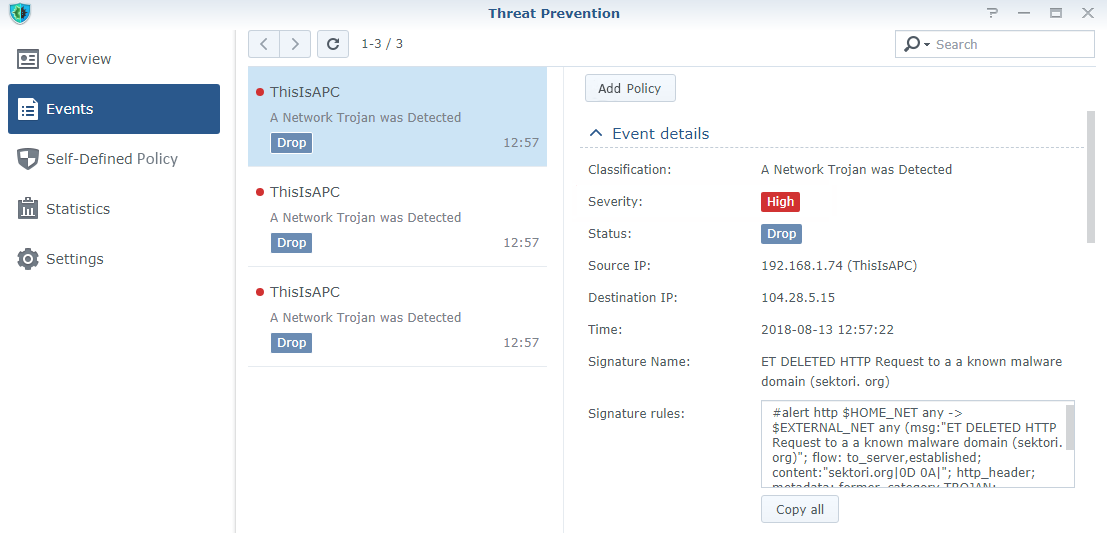 Threat Prevention Quick Start Guide - Synology Knowledge Center