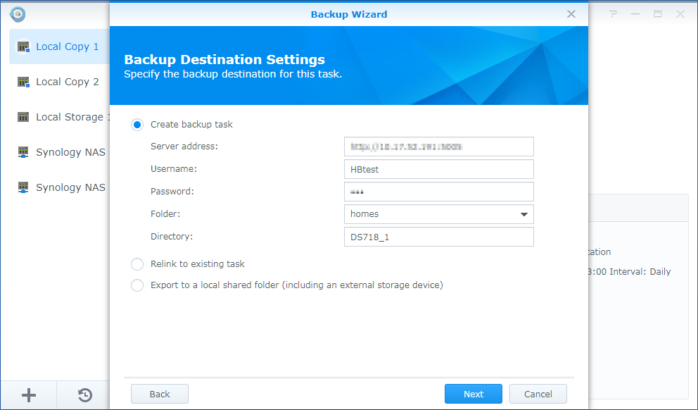 How to back up your data to a remote non-Synology NAS with Hyper Backup ...