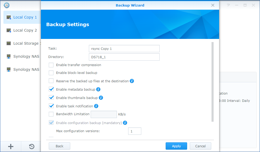 How to back up your data to a remote non-Synology NAS with Hyper Backup ...