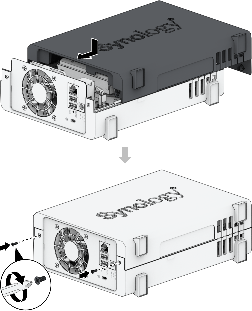 Synology DS124 NAS（箱潰れあり） Synology DS124 NAS（箱潰れあり