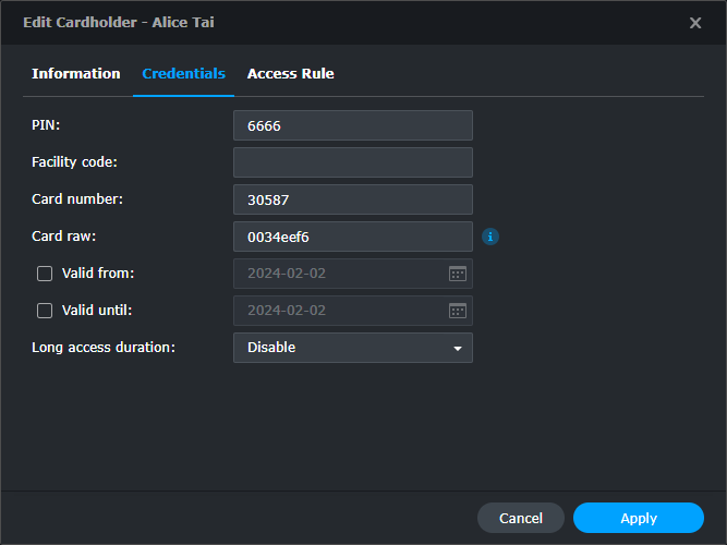 Access Control in Surveillance Station 9.0 and above