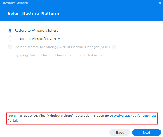 Step 3. Select Restore Point - User Guide for Microsoft Hyper-V
