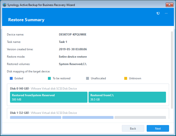 Synology Active Backup For Business 復元ウィザード Synology ナレッジセンター Synology Active Backup For Business 復元ウィザード Synology ナレッジセンター