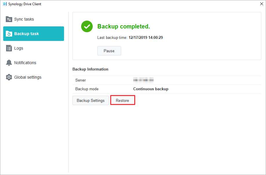 synology drive client download link