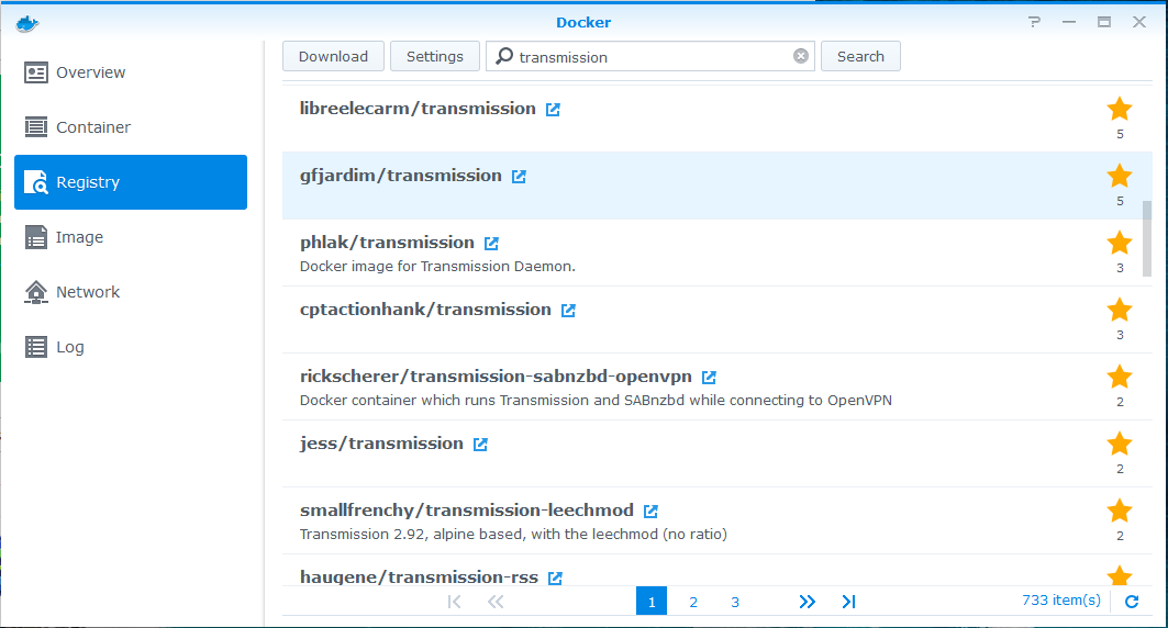 creating a container docker synology knowledge center