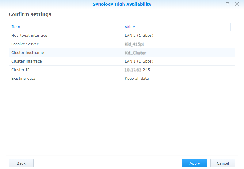 Làm thế nào để tạo một cụm Synology High Availability (SHA)